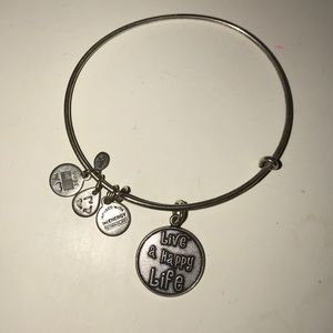 silver alex and ani bracelet